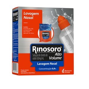 RINOSORO 0,9% ALTO VOLUME 30 SACHÊS + FRASCO 250ML