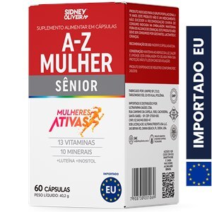 A-Z Mulher Sênior Mulheres Ativas 60 Cápsulas União Europeia Sidney Oliveira