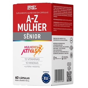 A-Z Mulher Sênior Mulheres Ativas 60 Cápsulas União Europeia Sidney Oliveira