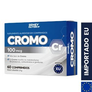 CROMO 100MCG 60 COMPRIMIDOS UNIÃO EUROPEIA SIDNEY OLIVEIRA