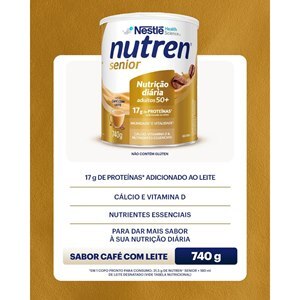 Nutren Senior 50+ Sabor Café Com Leite 740g