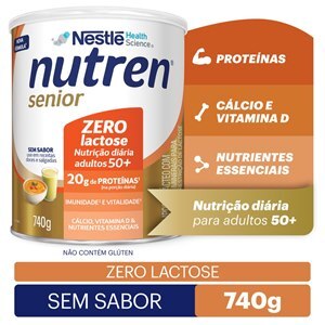 Nutren Senior 50+ Sem Sabor Zero Lactose 740G