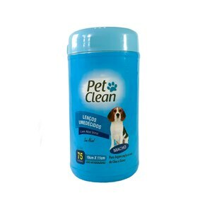 LENÇO UMEDECIDO PET CLEAN PARA MACHO 75 UNIDADES