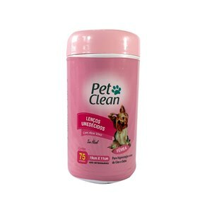 LENÇO UMEDECIDO FÊMEAS PET CLEAN 75 UNIDADES