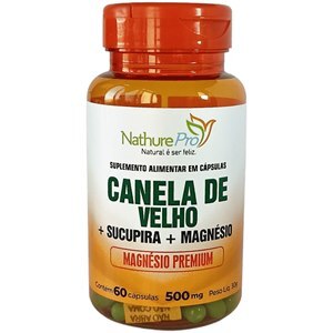 CANELA DE VELHO + SUCUPIRA + MAGNÉSIO NATHUREPRO 60 CÁPSULAS 