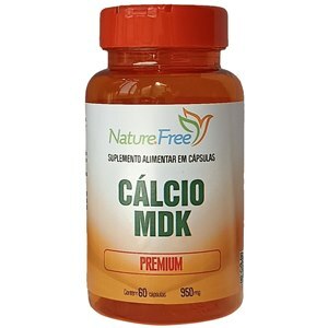 CÁLCIO MDK PREMIUM NATUREFREE 60 CÁPSULAS 