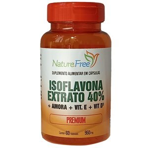 ISOFLAVONA EXTRATO 40% PREMIUM NATUREFREE 60 CÁPSULAS