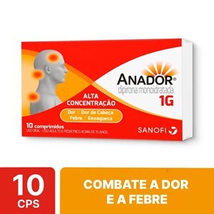 DIPIRONA - ANADOR 1G 10 COMPRIMIDOS