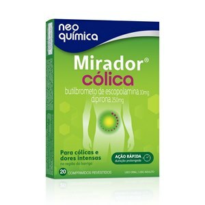 ESCOPOLAMINA + DIPIRONA MIRADOR CÓLICA 20 COMPRIMIDOS