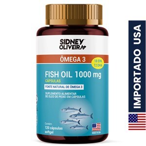 Ômega 3 1000Mg Made In Usa 120 Cápsulas Sidney Oliveira