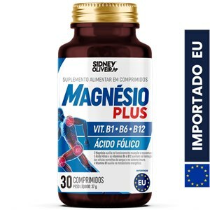 Magnésio Plus Com Vitaminas 30 Comprimidos União Europeia Sidney Oliveira