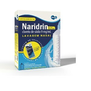 Naridrin 0,9% Alto Volume 30 Envelopes + Frasco Lavagem Nasal