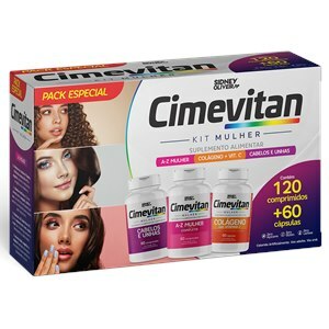 Cimevitan Kit Az Mulher + Cabelos E Unhas + Colágeno 120 Comprimidos + 60 Cápsulas Sidney Oliveira 
