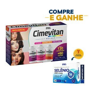 Cimevitan Kit Az Mulher + Cabelos E Unhas + Colágeno 120 Comprimidos + 60 Cápsulas Sidney Oliveira