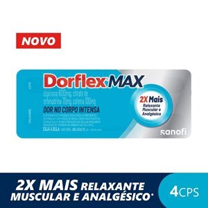 ANALGÉSICO - DORFLEX MAX 4 COMPRIMIDOS