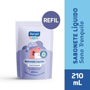 SABONETE LÍQUIDO SONO TRANQUILO REFIL BARUEL BABY 210ML