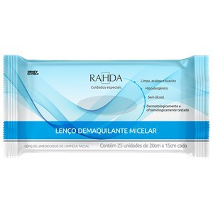 Lenço Demaquilante Micelar Rahda - 25 Unidades