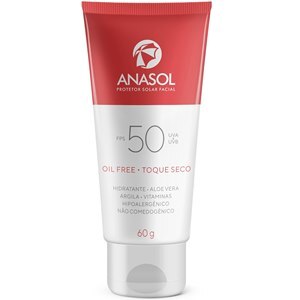 Protetor Solar Facial Anasol Fps 50 Toque Seco 60g