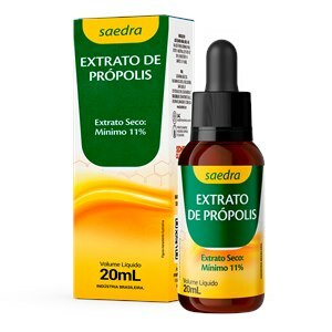 EXTRATO DE PRÓPOLIS 20ML SAEDRA 