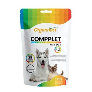 SUPLEMENTO PPLET MIX PET A-Z PARA CÃES E GATOS ORGANNACT 120G