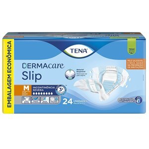 Fralda Tena Dermacare Slip M Leve 24 Unidades