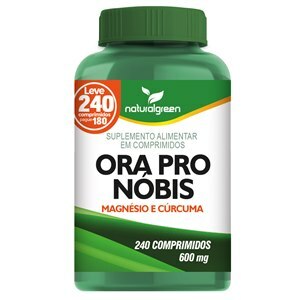 ORA PRO NÓBIS + MAGNÉSIO + CÚRCUMA NATURALGREEN 240 COMPRIMIDOS