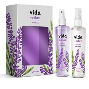 KIT VIDA + RELAX LAVANDA COLÔNIA SPLASH + HIDRATANTE CORPORAL JEQUITI