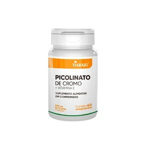 PICOLINATO DE CROMO + VITAMINA E TIARAJU 250MG 60 COMPRIMIDOS