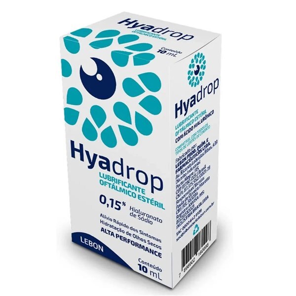 Colorio Drops Hialuronato De Sódio - Hyadrop 0,15% Solução Oftálmica 10Ml - Ultrafarma