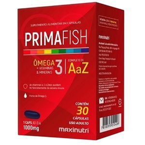 Primafish Ômega 3 + Vitaminas E Minerais 30 Cápsulas