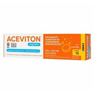 Vitamina C + Arginina - Aceviton 1G 16 Comprimidos Efervescentes