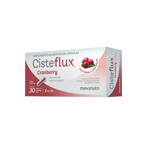 Cisteflux Maxinutri Cranberry, Caixa Com 30 Cápsulas