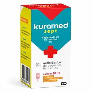 Kuramed Sept Digliconato De Clorexidina 1% Antisséptico Solução 30ml