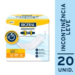 ABSORVENTE GERIÁTRICO BIGFRAL 3 EM 1 20 UNIDADES