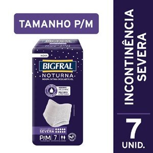 ROUPA ÍNTIMA BIGFRAL NOTURNA REGULAR P/M 7 UNIDADES