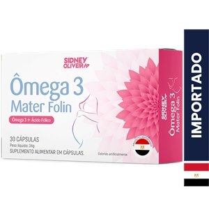 Ômega 3 Mater Folin 30 Cápsulas Egito Sidney Oliveira 