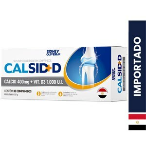 Cálcio + Vitamina D3 Calsid + D 30 Comprimidos Importado Sidney Oliveira