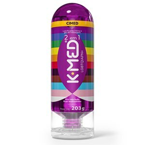 GEL LUBRIFICANTE ÍNTIMO E CORPORAL K-MED LGBTQ+ 2 EM 1 203G