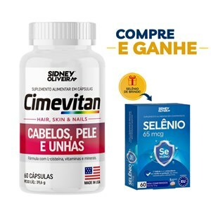 Cimevitan Cabelo, Pele E Unha Made In Usa 60 Cápsulas Sidney Oliveira