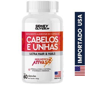 Cabelos E Unhas Made In Usa 60 Cápsulas Mulheres Ativas Sidney Oliveira 