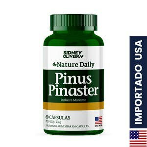 Pinus Pinaster 150mg Made In Usa 60 cápsulas Nature Daily Sidney Oliveira