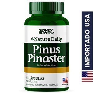 Pinus Pinaster 150Mg Made In Usa 60 Cápsulas Nature Daily Sidney Oliveira