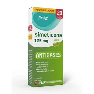 SIMETICONA 125MG 20 CÁPSULAS GELATINOSAS - MEDLEY