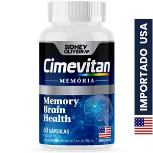 Cimevitan Memória Made In Usa 60 Cápsulas Sidney Oliveira 