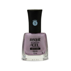 ESMALTE RISQUÉ METÁLICO DIAMOND GEL SEDA LILÁS 9,5ML