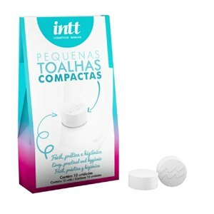 TOALHAS COMPACTAS PEQUENAS 10 UNIDADES