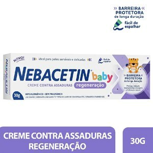 NEBACETIN BABY CREME CONTRA ASSADURAS REGENERAÇÃO 30G