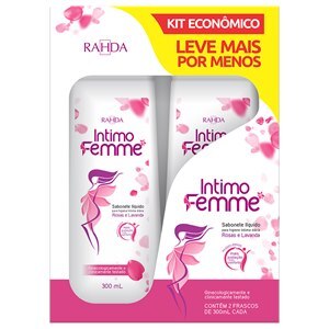 Sabonete Íntimo Rahda Intimo Femme Leve Mais Por Menos 2 Unidades De 300Ml