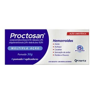 PROCTOSAN POMADA 30G 15 APLICADORES