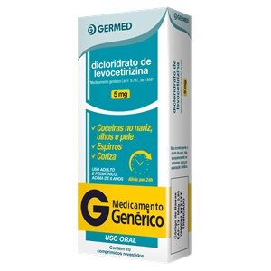 Levocetirizina 5Mg 10 Comprimidos - Germed - Genérico